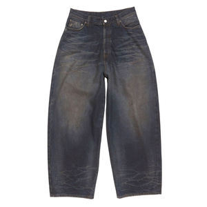 Vaqueros Baggy Rectos Personalizados de Estilo Urbano para Hombre, Vaqueros de Mezclilla de Algodón Oscuro Desgastado, Pantalones Vaqueros Vintage de Moda para Hombre - Product Image 5