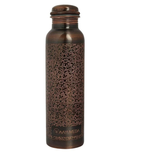 Antique Copper <b>Bottle</b> <b>Bee</b> Embossed Texture Vintage Style <b>Water</b> <b>Bottle</b> For Travel Sports Back To School Office Drinking Use - Product Image 6