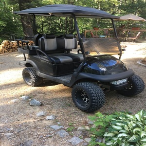 Achetez une voiturette de golf électrique blanche homologuée pour la route, 4 places, avec batterie au lithium 105Ah 48V, conforme aux normes LSV, pour les centres de villégiature et les déplacements urbains - Product Image 5