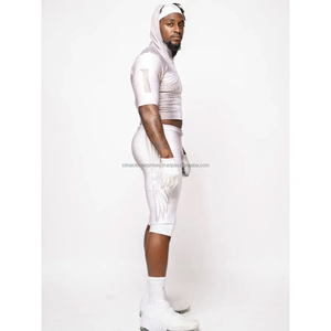 Maillots de football 7v7 à manches courtes, respirants, grande taille, à capuche, pour adultes, uniformes de flag football - Product Image 1
