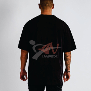 เสื้อยืดคอกลมแขนสั้นผู้ชาย ผ้าฝ้าย 200 กรัม สีพื้น เรียบง่าย สวมใส่สบาย ทรงหลวม ขายดี ดีไซน์เรียบๆ - Product Image 5