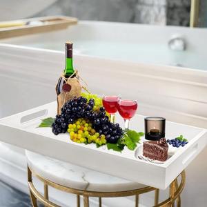 Bandeja de Servir de MDF Hecha a Mano de Alta Calidad con Asas Recortadas, Bandeja Decorativa Multiusos para Cena, Bebidas, Aperitivos, Cocina y Baño - Product Image 6