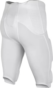 Pantalones acolchados de fútbol americano personalizados con almohadilla integrada de alto impacto, cintura elástica, talla grande, 100% poliéster sublimado - Product Image 2