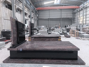 Estilo de Polonia <span class=keywords><strong>Paradiso</strong></span> púrpura e indio negro granito lápida granito púrpura lápida y monumento para cementerio - Product Image 5