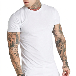 T-shirt personnalisé pour homme, col rond, manches courtes, tricoté, imprimé, uni, 100% polyester, écologique, séchage rapide, respirant, sport - Product Image 2