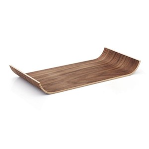 Luxury Round Wooden Serving <b>Tray</b> With Black Metal Frame <b>Decorative</b> <b>Coffee</b> <b>Table</b> <b>Tray</b> Modern Home Hotel Restaurant Display <b>Tray</b> - Product Image 3