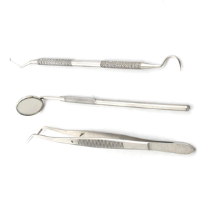 Kit de Higiene Dental de 3 Piezas, Removedor de Placa y Sarro, Palillo de Dientes, Escala Dental de Acero Inoxidable para Dientes con Espejo Bucal - Product Image 3