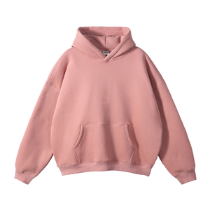 Sudadera con Capucha Extra Grande para Mujer, Talla Grande, Color Sólido, Felpa de Algodón, Manga Larga, Estilo Otoñal - Product Image 6