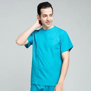 Nursing Uniform <b>Sets</b> for Women Men Scrubs <b>Set</b> Nurse Uniforms for Hospital <b>Doctor</b> Top Medical Special Fabric Anti-Static Function - Product Image 3