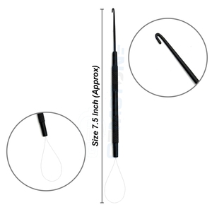 2 In 1 Professional Hair Extension Pulling <b>Hook</b> & Loop <b>Tool</b> | Micro Ring & Nano Bead Hair Extension Installation <b>Tool</b> - Product Image 1