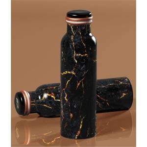 Bouteille d'eau en cuivre pur, finition martelée, bienfaits ayurvédiques pour la santé, anti-fuite, pour le yoga et le sport, récipient en cuivre de luxe, 900 ml - Product Image 6