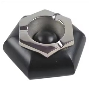 Cigarette Ash Use Double <b>Sided</b> Silver Plated Ashtray Holder Hotel <b>Table</b> Decor Smoking <b>Tray</b> Container - Product Image 4