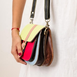 Gran oferta, bolso de mano con entramado de diamantes de un solo mango Vintage de cuero genuino para mujer, vestido bohemio inspirado en bolso con flecos de invierno - Product Image 2
