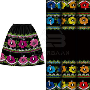 กระโปรงปักลายผู้หญิง รุ่นใหม่ปี 2026 ผ้าฝ้าย 100% กระโปรงยาวปานกลาง สวมใส่สบายๆ กระโปรงปักลาย - Product Image 5