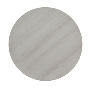 Tavolino Rotondo Contemporaneo Anze con Ripiano in Legno, Finitura Bianca, per Arredamento Soggiorno - Product Image 4