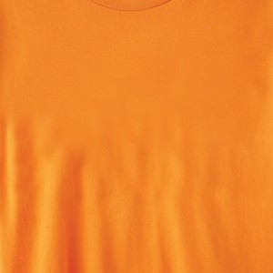 T-shirt homme orange à manches courtes, col rond, coupe classique, couleur unie, jersey de coton, vêtement décontracté, t-shirt personnalisé imprimé - Product Image 3