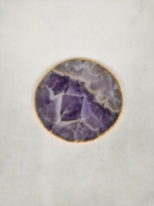 Wood Coasters with agate & resin - Set of 4 Cup Coasters for Home Office Bar Decor <b>Blue</b> Coasters Wood <b>Placemats</b> from India sale - Product Image 6