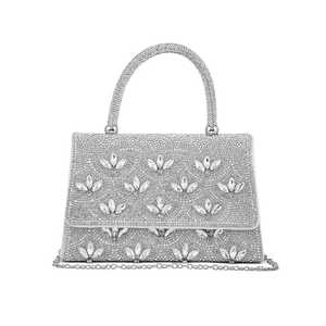 Sac Bandoulière de Soirée Fantaisie Argent P24334 - Product Image 3