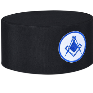 Casquette de Maître Maçon de Loge Bleue avec emblème G de compas carré blanc et bleu, broderie 3D, satin, couleurs personnalisables, unisexe, pour l'extérieur - Product Image 3