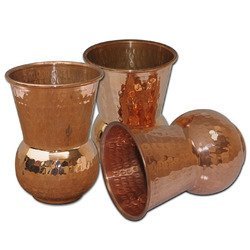Bulk Export Copper Glass Tumbler Manufacturer Ayurvedic Drinking Water Cup Metal <b>Drinkware</b> Supplier India - Product Image 5
