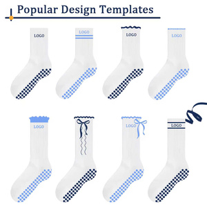 Calcetines de Algodón Personalizados de Primera Calidad para Mujer, Calcetines de Estilo Deportivo con Etiqueta Privada para Uso Diario, Pilates, Estudio, Fabricante de Calcetines al por Mayor - Product Image 6