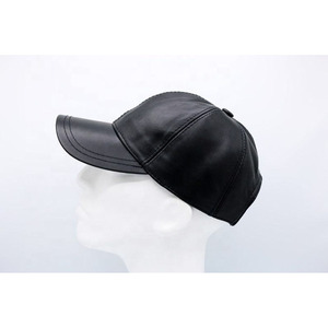 Gorra de Béisbol de Cuero PU Negra Personalizada con Logotipo para Hombre, Gorra Deportiva Lisa Ajustable para Hombre y Mujer - Product Image 6