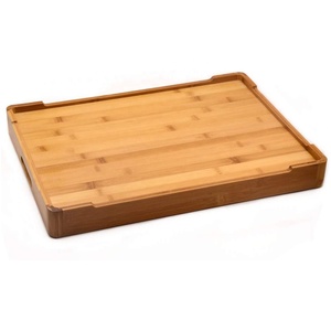 Plateau de service en bois naturel de qualité supérieure fait à la main avec poignée découpée classique taille personnalisée pour la maison Table à manger service de nourriture et décor - Product Image 4