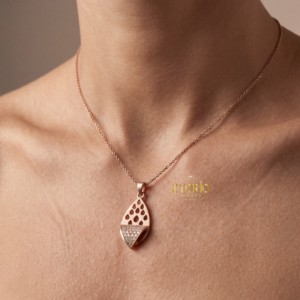 Collar con Colgante de Diamante Dorado de Lujo con Símbolo de Eternidad para Mujer, Regalo de Compromiso y Boda, Joyería Elegante de Moda - Product Image 4