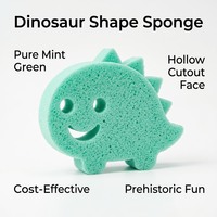 Éponge de bain pour bébé en forme d'animal de dessin animé super douce, haute densité, mousse rapide, pour une exfoliation douce de la peau