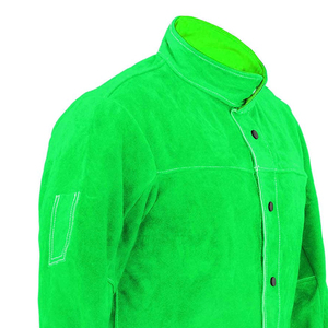 Chaquetas de Soldadura con Botones, Diseño Único, Tejido Liso, Alta Protección, Nuevas Llegadas, Ropa de Trabajo de Seguridad - Product Image 5