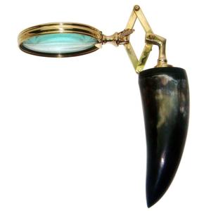 Loupe Bronze Couleur Métal Antique Design En Gros Vintage Look Haute Qualité Nouveau Design 2025 Indien Artisanat Oeil Verre - Product Image 1