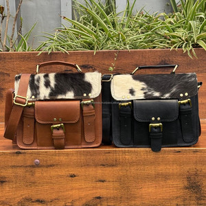 2025 Custom 2025 Wholesale in Stock Cowhide Messenger Satchel Bag for Women's High Quality Genuine Leather Crossbody <b>Handbags</b> - Product Image 4