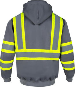 Ropa de Trabajo, Sudadera de Alta Visibilidad con Diseño Personalizado, Fabricación en Pakistán, Sudadera de Seguridad de Alta Visibilidad - Product Image 6