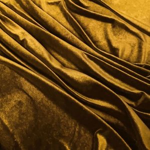 Luxury Chiku Yellow Velvet Fabric 100% Polyester Brushed Sueded Plain Woven Medium Weight Soft Comfortable Wrinkle Curtain - Product Image 6