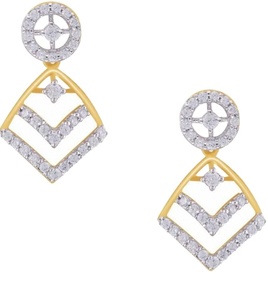 Boucles d'oreilles en diamant de qualité supérieure, dernier design, or 14k 9k pour femmes, prix de gros pour l'exportation - Product Image 2