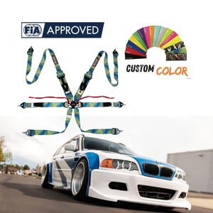 High Tension Polyester FIA 8853 2016 Racing <b>Harness</b> SPORT PLUS 4 Six Point Ultra Thin Seat <b>Belt</b> Brand Wholesale OEM ODM - Product Image 3