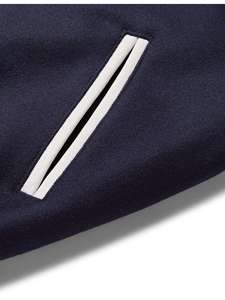 Super Badges Company's Oversize Black Varsity Jacket Cotton Sleeves <b>Stand</b> Front High Quality Fabric Winter <b>Work</b> New Arrival Sale - Product Image 3