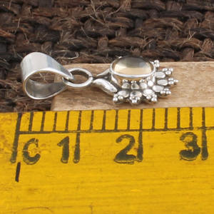 Colgante de Citrino Natural, Collar de Plata de Ley 925, Gema Amarilla Hecha a Mano para Mujer, Piedra de Nacimiento de Noviembre, Venta al por Mayor - Product Image 4