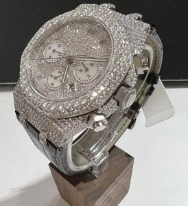 Montre pour homme DAZZLING JEWELS, luxe sur mesure, haute qualité, mouvement mécanique, boîtier et bracelet personnalisables, acier inoxydable - Product Image 4