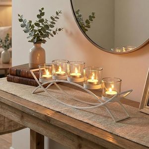Best Selling Antique Style Cast Iron Candle Stand With Elegant Look For Home Decor And Dining <b>Table</b> Decoration Purpose - Product Image 1