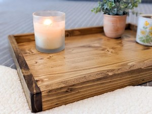 Plateau en bois multifonctionnel pour table à manger et cuisine - Product Image 3
