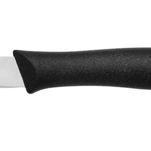 Couteaux à désosser la viande à manche noir, avec lame argentée fine et pointue, poignée ergonomique et protège-doigts, pour le travail du boucher et la découpe. - Product Image 5