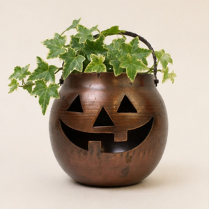 Vintage Bronze Metal Jack-O-<b>Lantern</b> Candle Holder Wholesale Spooky Pumpkin Tealight Stand for Halloween Home Decor & Party - Product Image 6