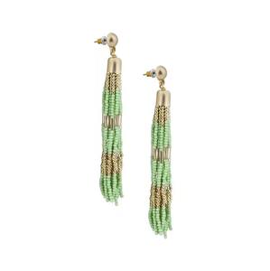 Pendientes de botón étnicos bohemios de cuentas de semillas, los más vendidos, hechos a mano, joyería llamativa para niñas y mujeres, disponibles al mejor precio - Product Image 3