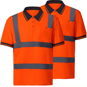 Camiseta Polo de Uniforme de Seguridad a Precios de Mayoreo, 100% Algodón, Camiseta Polo de Seguridad, Camiseta Polo de Dos Tonos para Guardias de Seguridad - Product Image 4