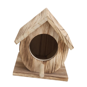 Handmade Wooden <b>Bird</b> House Outdoor Garden Nesting Box Natural Wood Birdhouse with <b>Perch</b> for Backyard - Product Image 3