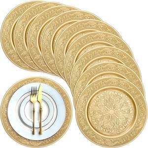 Assiette de présentation florale vintage élégante pour un service de table de mariage classique - Product Image 3