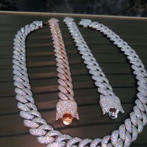 925 sterling silver moissanite <b>necklace</b> VVS D color moissanite <b>chain</b> IGI certified moissanite jewelry - Product Image 4
