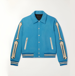 100% Wool Best Selling Letterman Jacket For Women Custom Size Women Letterman Jacket For Sale - Product Image 3