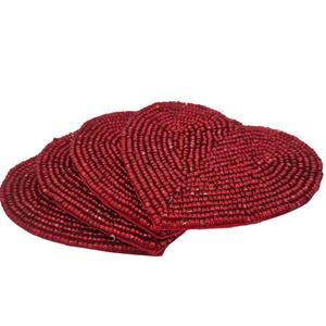 Posavasos Artesanales con Cuentas de Vidrio de MS HANDICRAFT - Regalos Religiosos y de Iglesia Clásicos con Base de Poliéster (4x4 Pulgadas) - Product Image 3